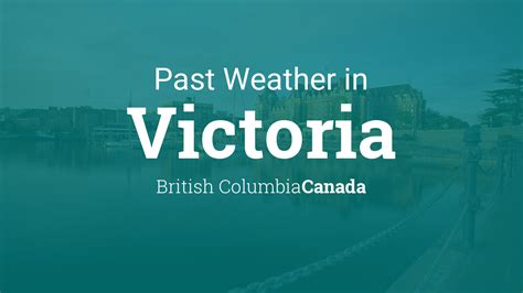 Past Weather in Victoria, British Columbia, Canada — Yesterday or ...