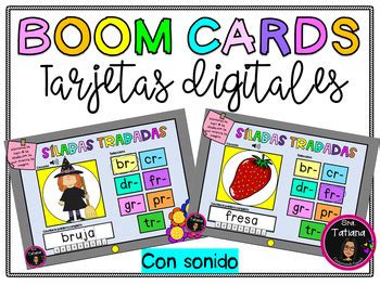 S Labas Trabadas En Boom Cards Br Cr Dr Fr Gr Pr Tr By Sra Tatiana