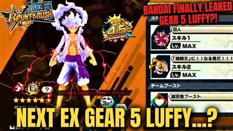 One Piece Bounty Rush 4 5 Anniversary NEW EX Is Gear 5 Luffy Next