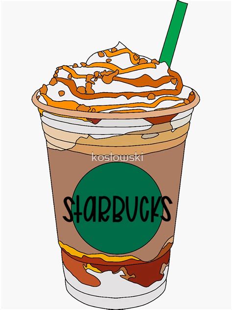 Starbucks Frappuccino Sticker By Koslowski Redbubble