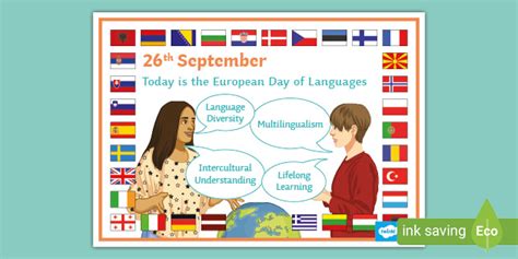 European Day Of Languages Promotion A4 Display Poster