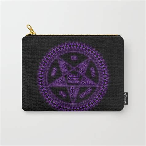 Sebastian Michaelis Sigil Dark Black Bg Carry All Pouch By Falln