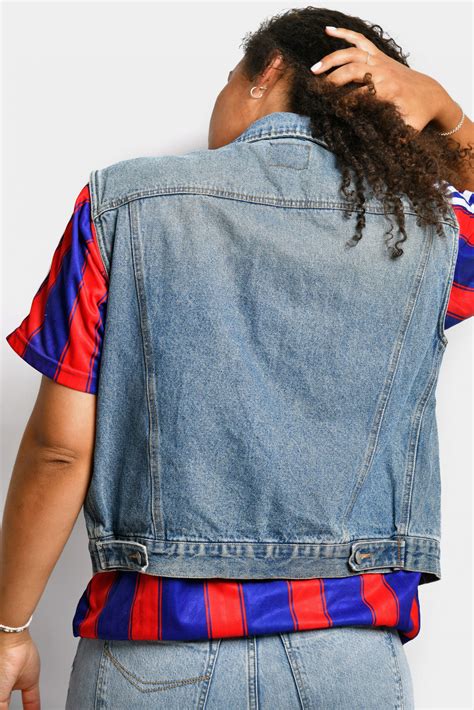 Vintage Unisex Denim Vest Hot Milk 80s Vintage Clothing Shop