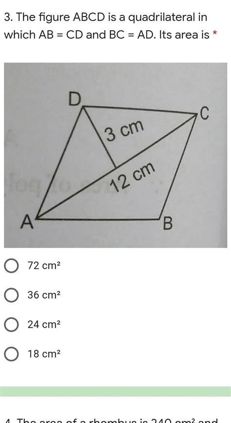 The Figure Abcd Is A Quadrilateral In Which Ab Cd And Bc 13776 The