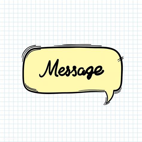 Message Word In Speech Bubble Free Image By Text