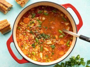 Soupe aux légumes et à l orge