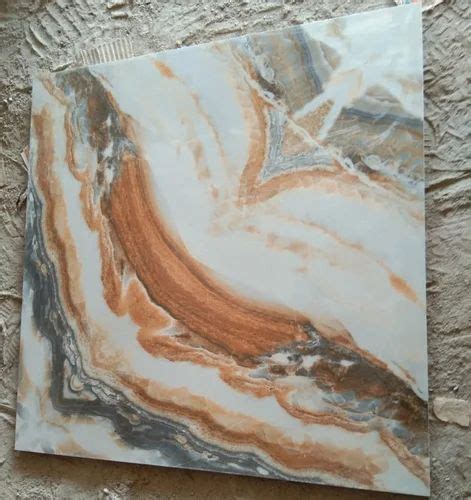 Twin Pressed Glossy 9mm Porcelain Floor Tile 2x2 Feet 600x600 Mm At