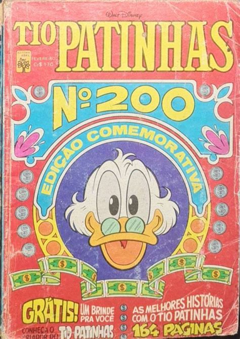 Tio Patinhas 200 Danificado Capa Amassada Lateral Machucada Usado