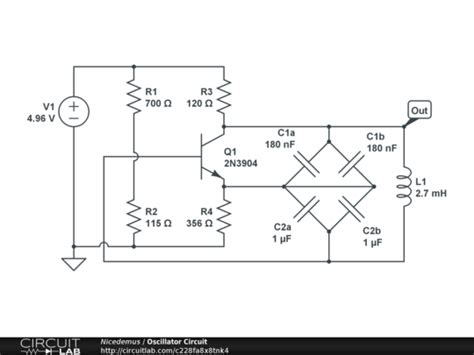 Oscillator Circuit - CircuitLab