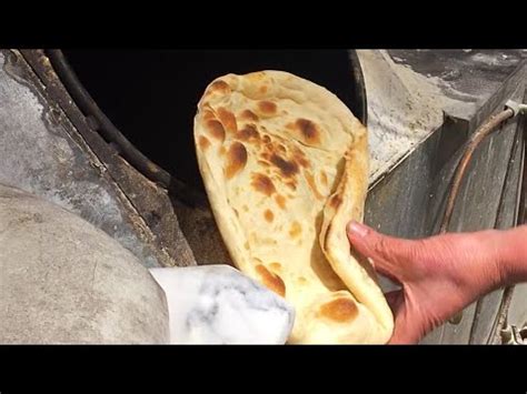 Traditional Taboon Iraqi Pita Bread Making In Jerusalem Israel Laffa