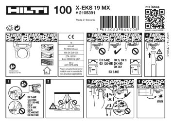 Hilti X EKS 19 MX Instruction For Use Manualzz