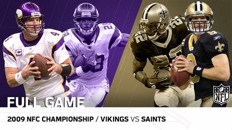 Nfc Championship Game Minnesota Vikings Vs New Orleans Saints