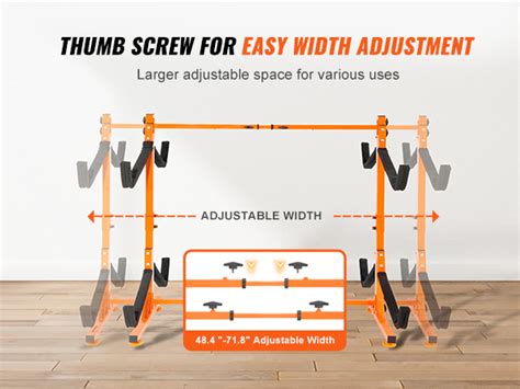 Vevor Freestanding Kayak Storage Rack Kayak Stand For 4 Kayak Canoe