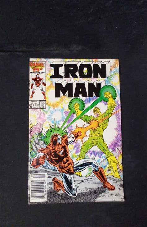 Iron Man 211 Newsstand Edition 1986 Marvel Comic Book Marvel Comic