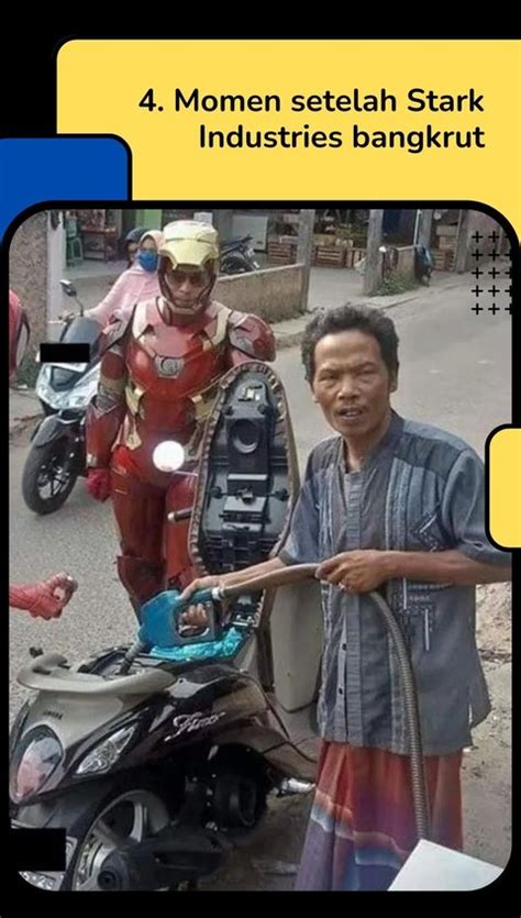 Potret Kostum Pemotor Di Luar Nalar Ini Bikin Ngakak Ada Ironman