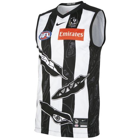 Buy 2022 Collingwood Magpies Afl Indigenous Dreamtime Guernsey Mens