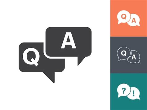 Premium Vector Question And Answer Icon Isolated Vector Illustration Qanda Speech Bubbles Flat