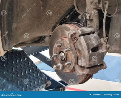 Car Brake System Maintenance Disc Brake Stock Image - Image of ...