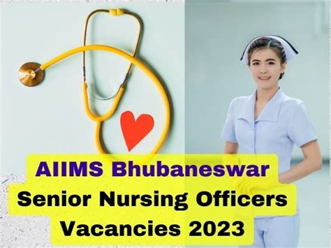 AIIMS Bhubaneswar Senior Nursing Officers Vacancies 2023 Apply Now Online