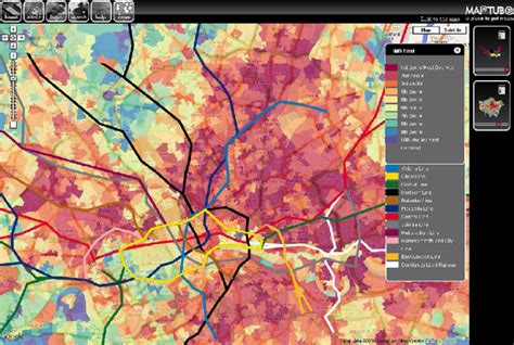 Ejemplo De Visualización En Maptube Mapa Del índice De Marginalidad Y