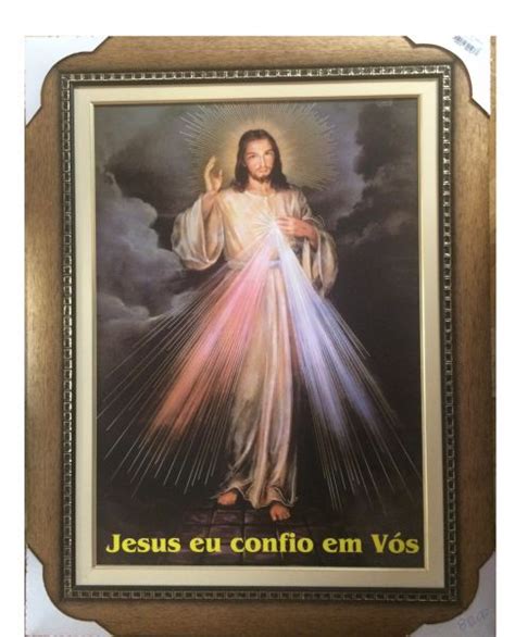 Quadro Jesus Misericordioso Jesus Eu Confio Em V S X Loja De