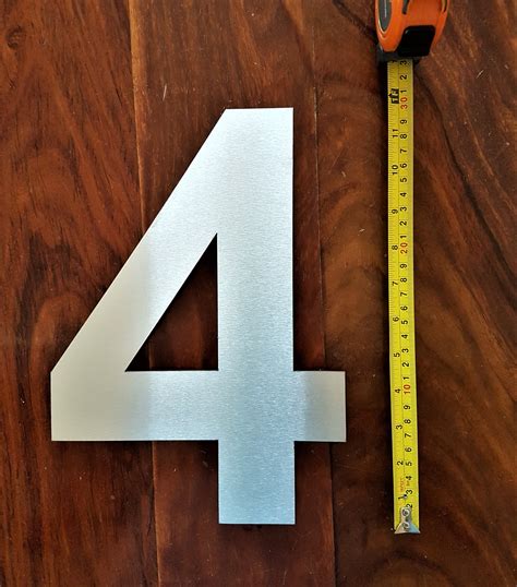 Extra Large House Numbers 12300mm Arial 2mm Solid Etsy Uk