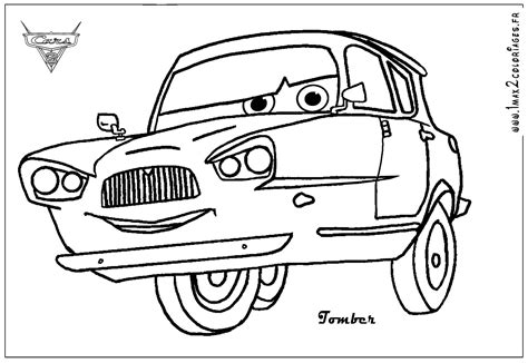 Cars 2 Coloring Pages Finn Mcmissile Fd