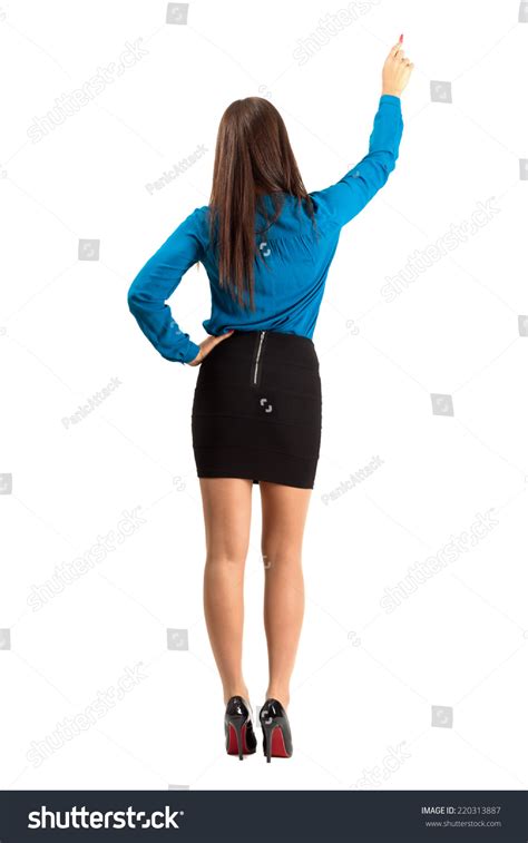 Back View Long Hair Brunette Business Stock Photo 220313887 Shutterstock