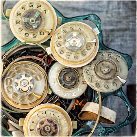 Premium Photo Parts Of Old Phones