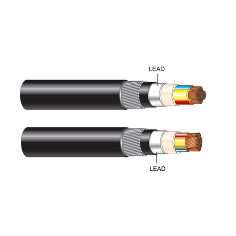 Low Voltage Lead Sheathed Armoured 4 Core Lead Sheathed Cable Copper
