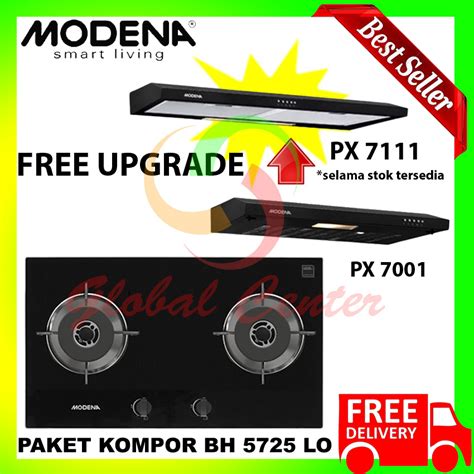 Jual Paket Kompor Tanam Modena Bh Lo Kuningan Dan Cooker Hood Px