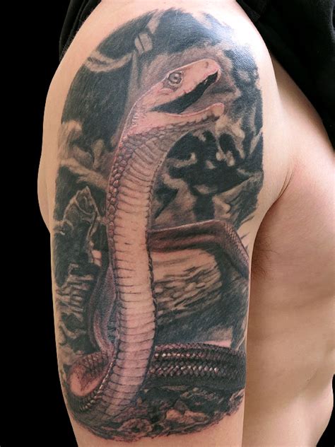 Black Mamba Snake Tattoo