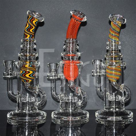 Esigo Wholesale Mix Color Wig Wag Smoking Glass Water Pipe China Water Pipe And Hookah Price