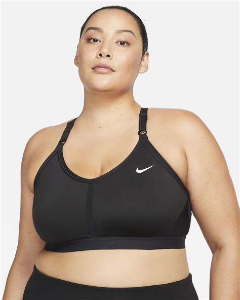 Nike Indy Womens Light Support Padded V Neck Sports Bra Plus Size Nike Bg