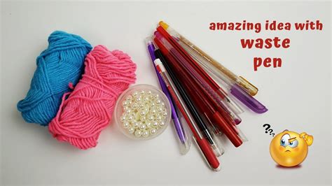 Waste Pen Craft Ideas Wall Hanging Making With Old Pens Diy Home