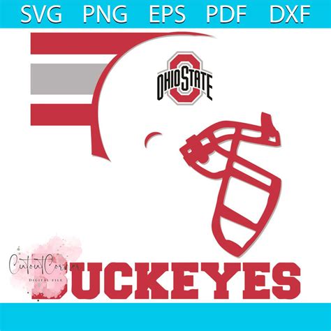 Ohio State Buckeyes Helmet Svg, Sport Svg, Helmet, Stripe Sv | Inspire ...