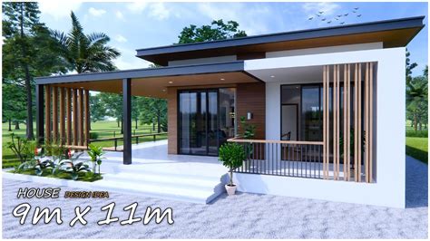 Modern House Single Storey House 9m X 11m 2 Bedroom YouTube