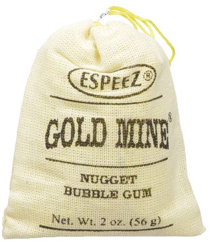 Gold Mine Nugget Bubble Gum Pack Of 24 Treasuregates