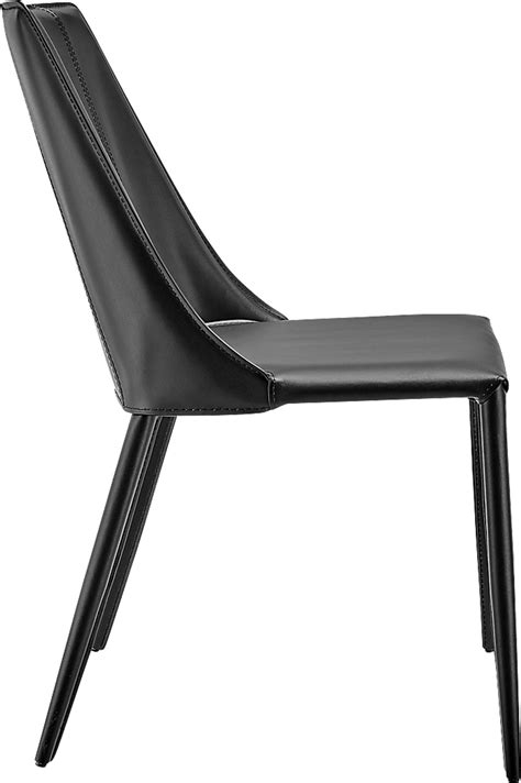 Monagin Black Leather Dining Chair Rooms To Go