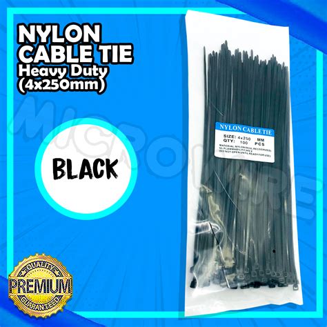 Nylon Cable Tie 4x250mm 100pcs Per Pack Blackwhite Lazada Ph