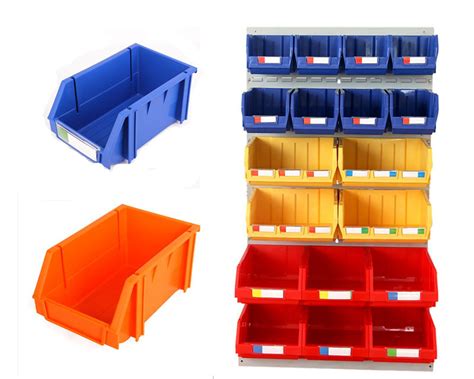 Tool Parts Organizer Plastic Stack And Back Hang Storage Binand Box