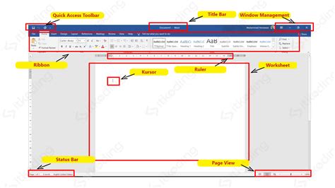 Mengenal Tampilan Lembar Kerja Ms Word Riset