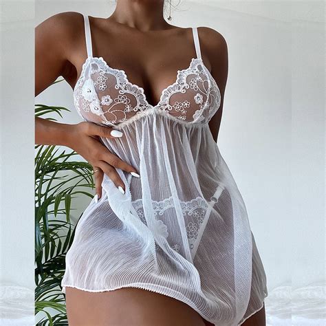 Floleo Sexy Lingerie For Women Clearance Women White Sling Transparent