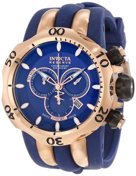 Invicta Men S Venom Reserve Chronograph Blue Dial Watch Invicta