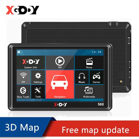 Xgody 5 Inch Car Gps Navigation Touch Screen Truck Navigator 128m 8gb