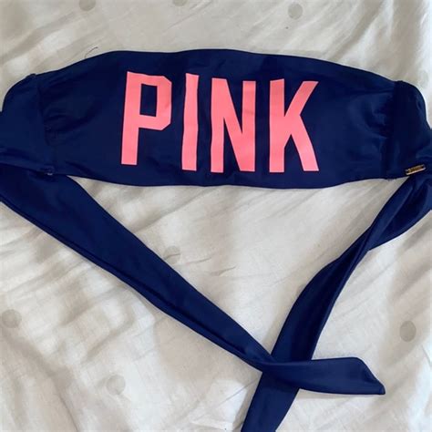 Pink Victoria S Secret Swim Vs Pink Bikini Top Bandeau Poshmark