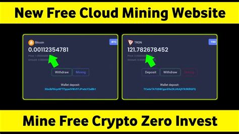 New Free Crypto Mining Website Mine Free Btc Trx Ltc Eth