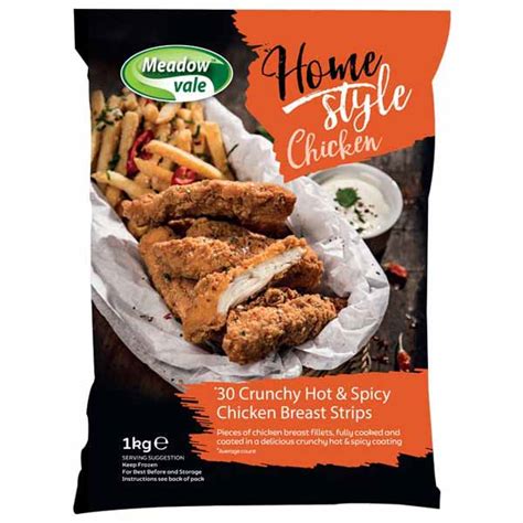 Halal Hot And Spicy Chicken Strips Uk Frozen Food