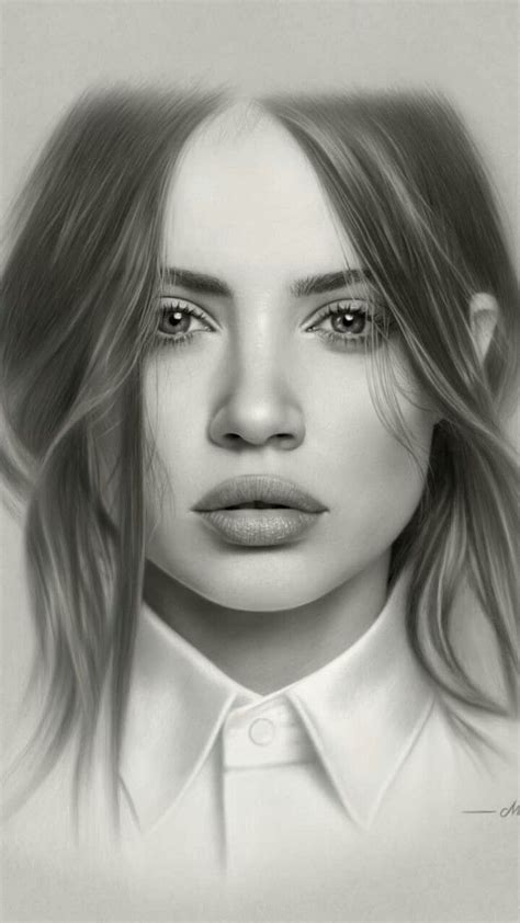 Realistic Woman Drawing