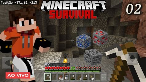 Minecraft Survival Sobrevivendo O Biel Primeira Minera O